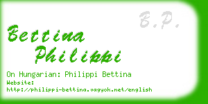 bettina philippi business card